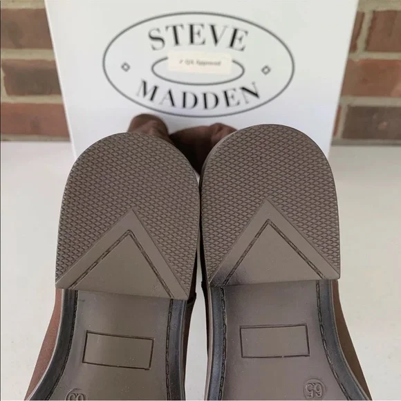 Steve Madden Women’s Rhapsody fabric brown knee high boots US 6.0 NEW - Picture 10 of 11